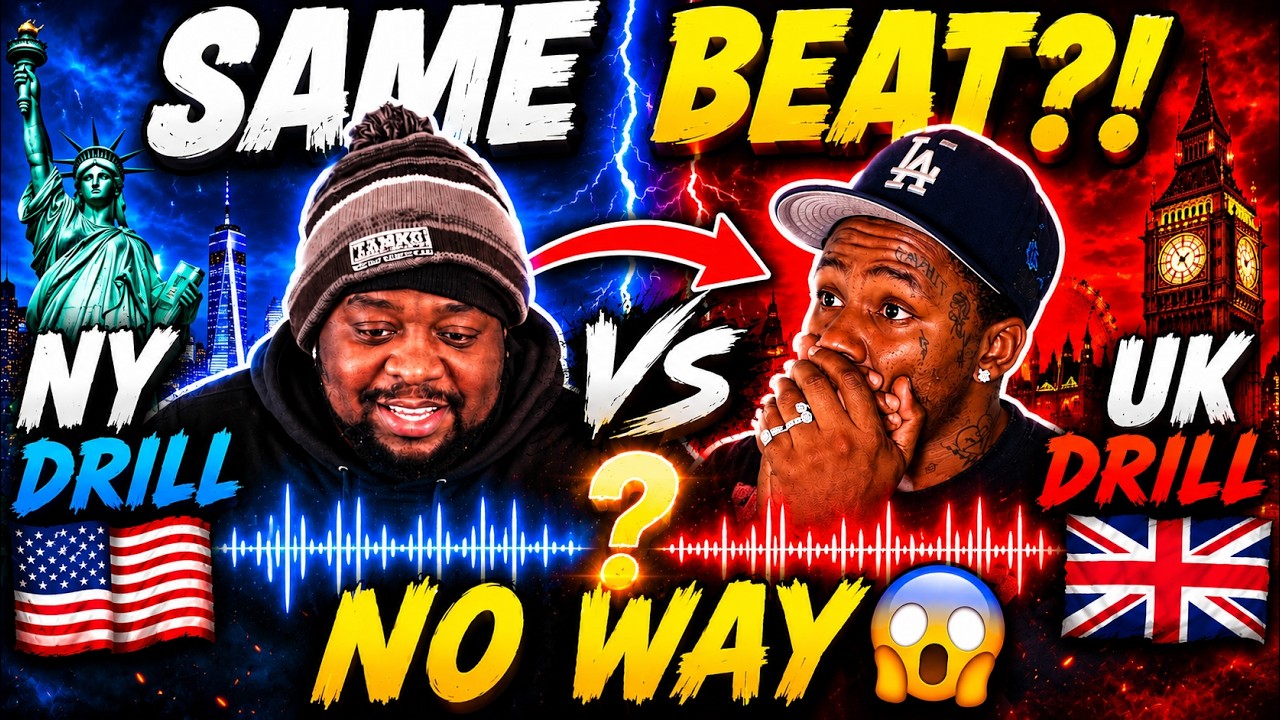 Americans From NY React To NY DRILL VS UK DRILL SONGS WITH THE SAME BEAT (REACTION)