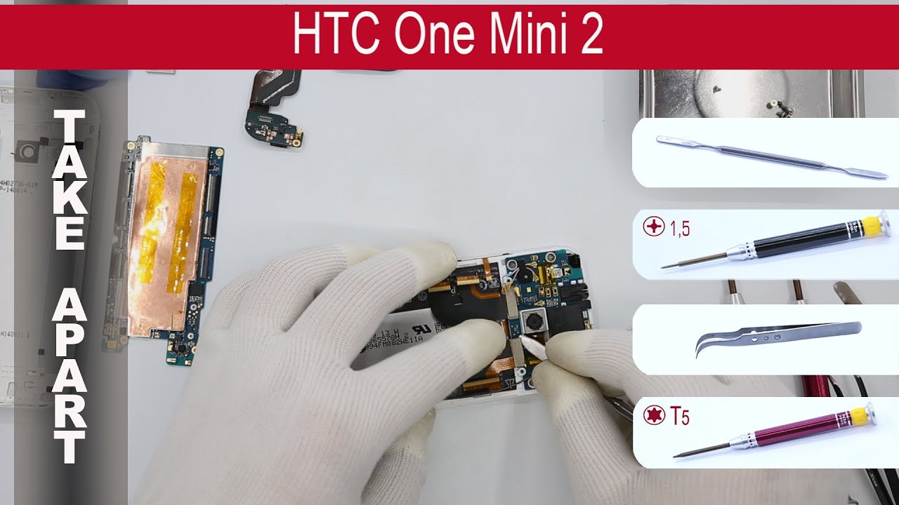 Как разобрать 📱 HTC One Mini 2 OP8B230 Разборка и ремонт