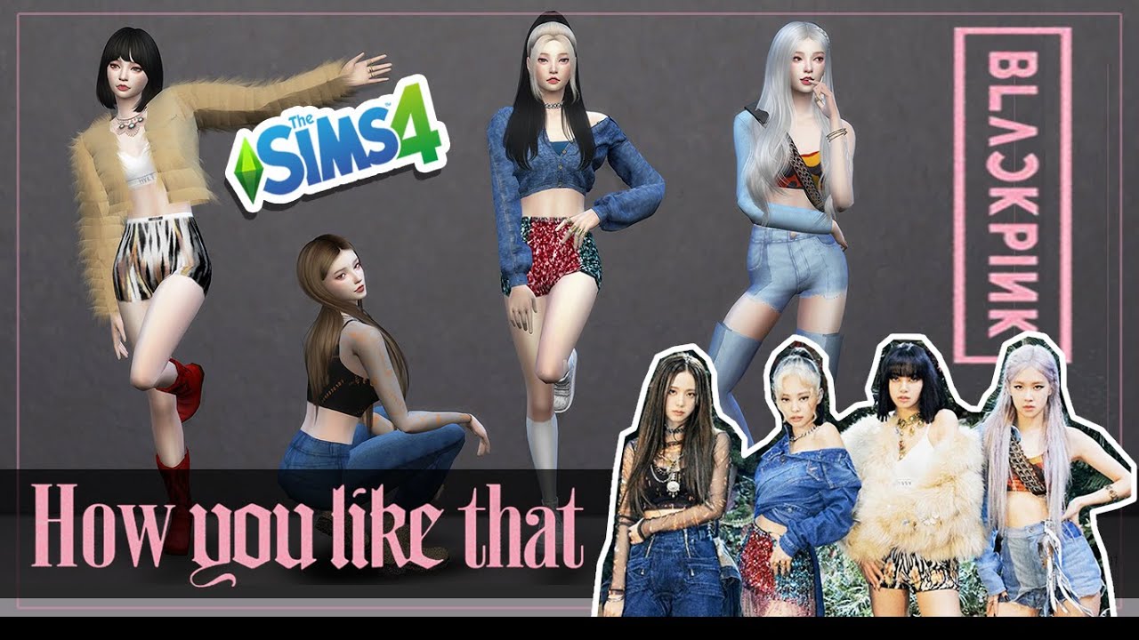 [The sims 4] สร้างซิมส์ #Blackpink - How You Like That (#2) | +CC Links