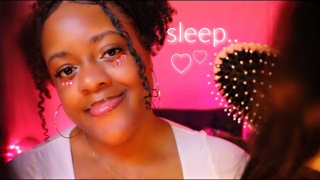 ASMR Scalp Scratching & Hair Brushing for Sleep 💗💆🏽‍♀️✨(Sleepy & Cozy)
