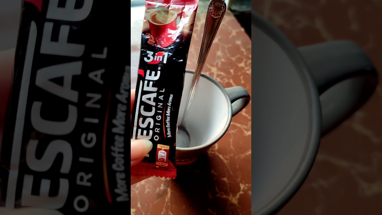 Nescafe 3in1 coffee recipe ☕ #shorts #youtubeshorts