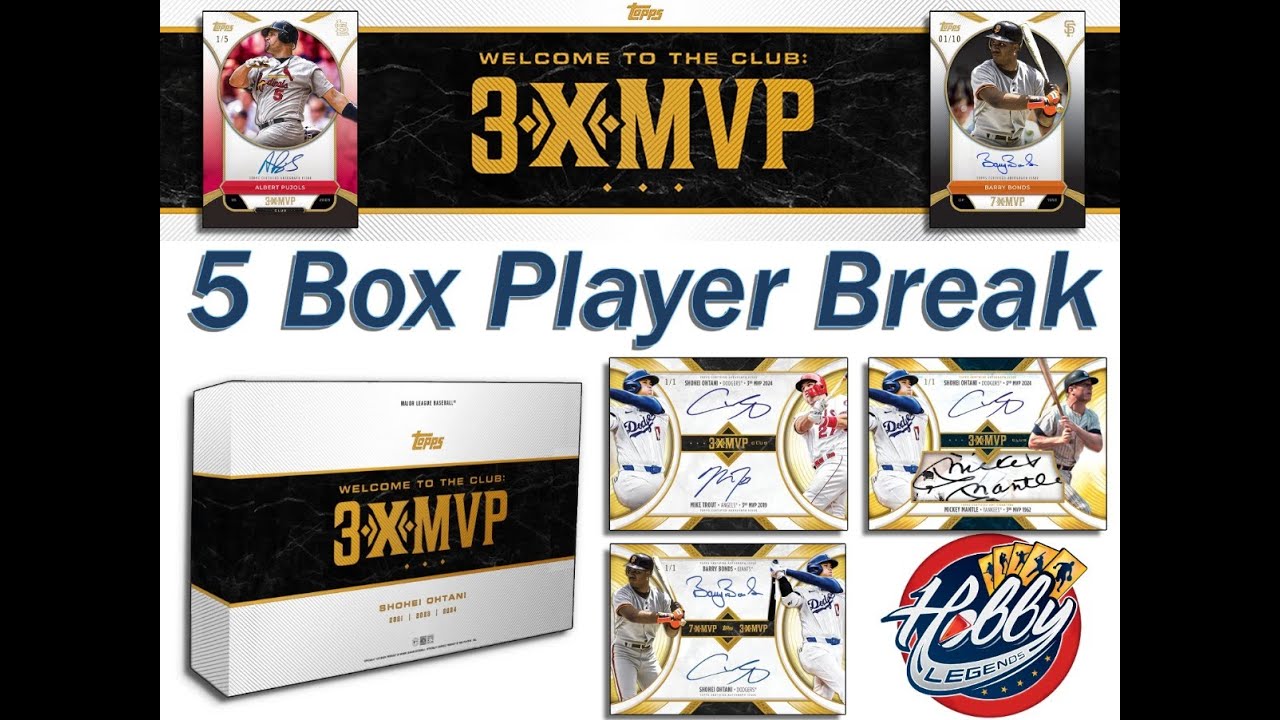 2025 Topps WELCOME TO THE CLUB 3x MVP (5 Box) Player Break #2  eBay 04/21/25