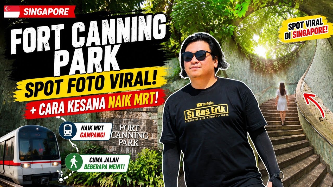 SINGAPORE TRAVEL GUIDE || HOW TO GO TO FORT CANNING PARK || SPOT FOTO INSTAGRAMABLE SINGAPORE 2023