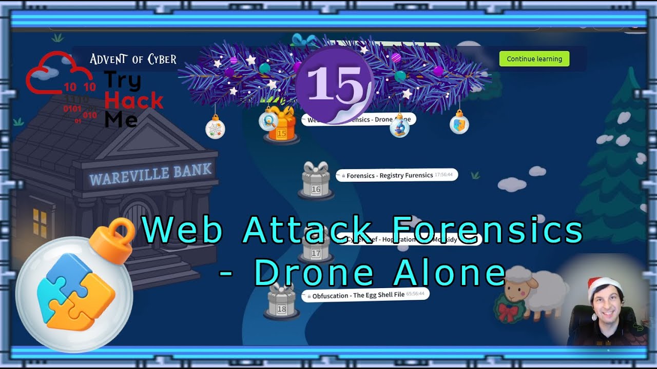 TryHackMe Advent of Cyber Day 15 Web Attack Forensics   Drone Alone