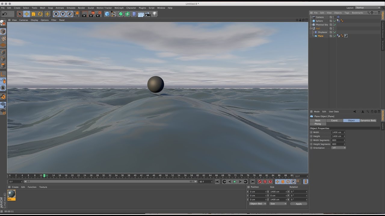 How to make Realistic Running Water using Displacer in Cinema 4d Tutorial