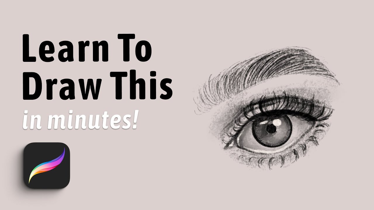 How To Use Procreate | Learn To Draw Eyes In Minutes | Beginners Class