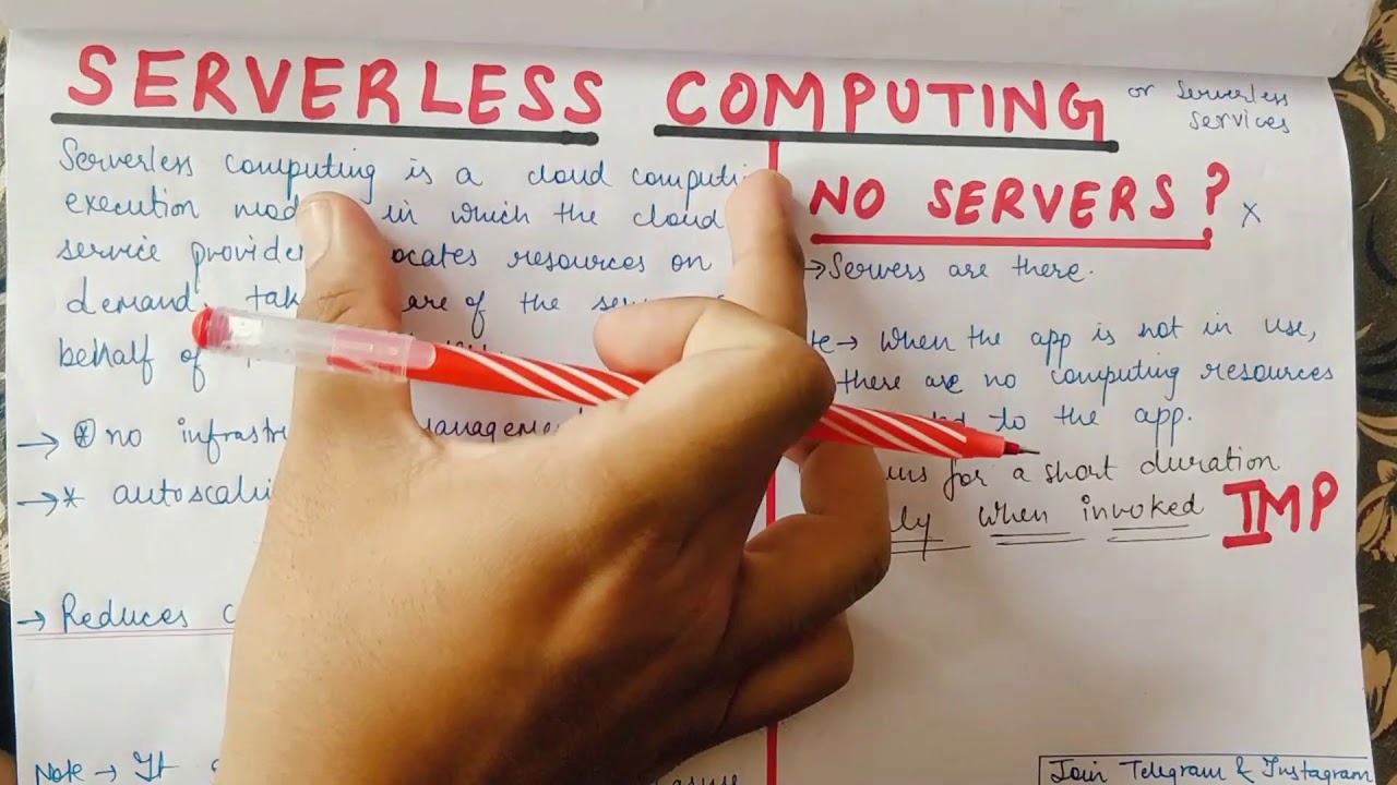 Lecture-12 What is Serverless Computing || Serverless Architecture in Cloud Computing