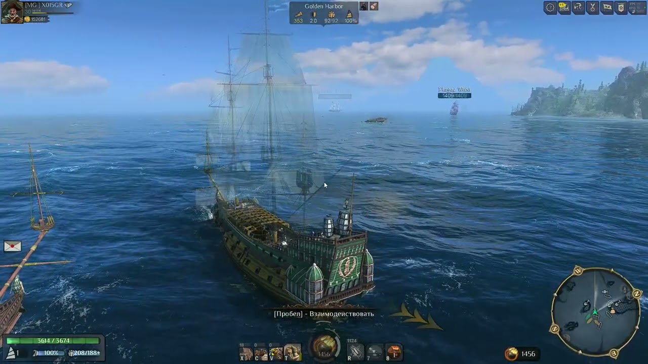 Рыбачим и ловим китов в World of Sea Battle код друга 722686 для RU1