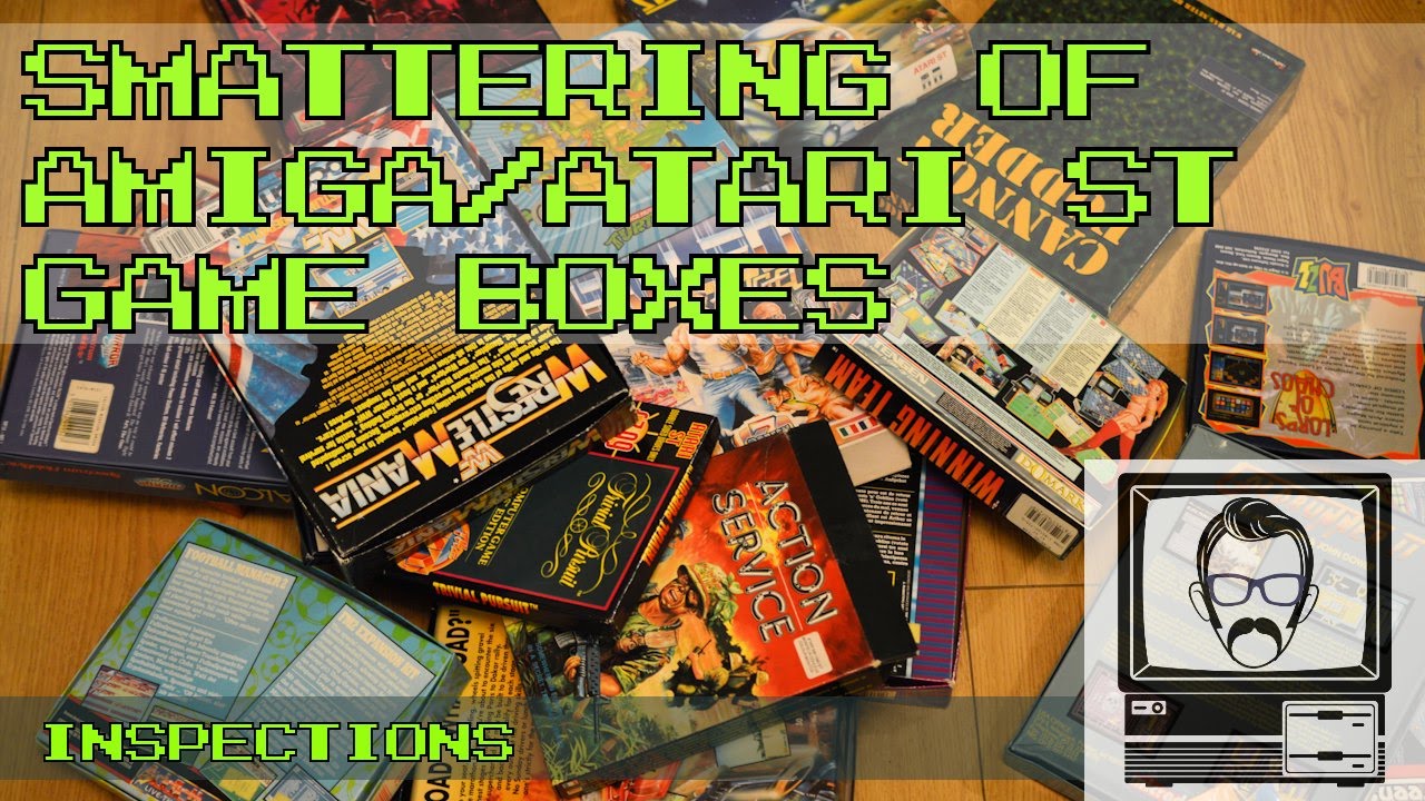 Smattering of Amiga & Atari ST Game Boxes; Inspections | Nostalgia Nerd