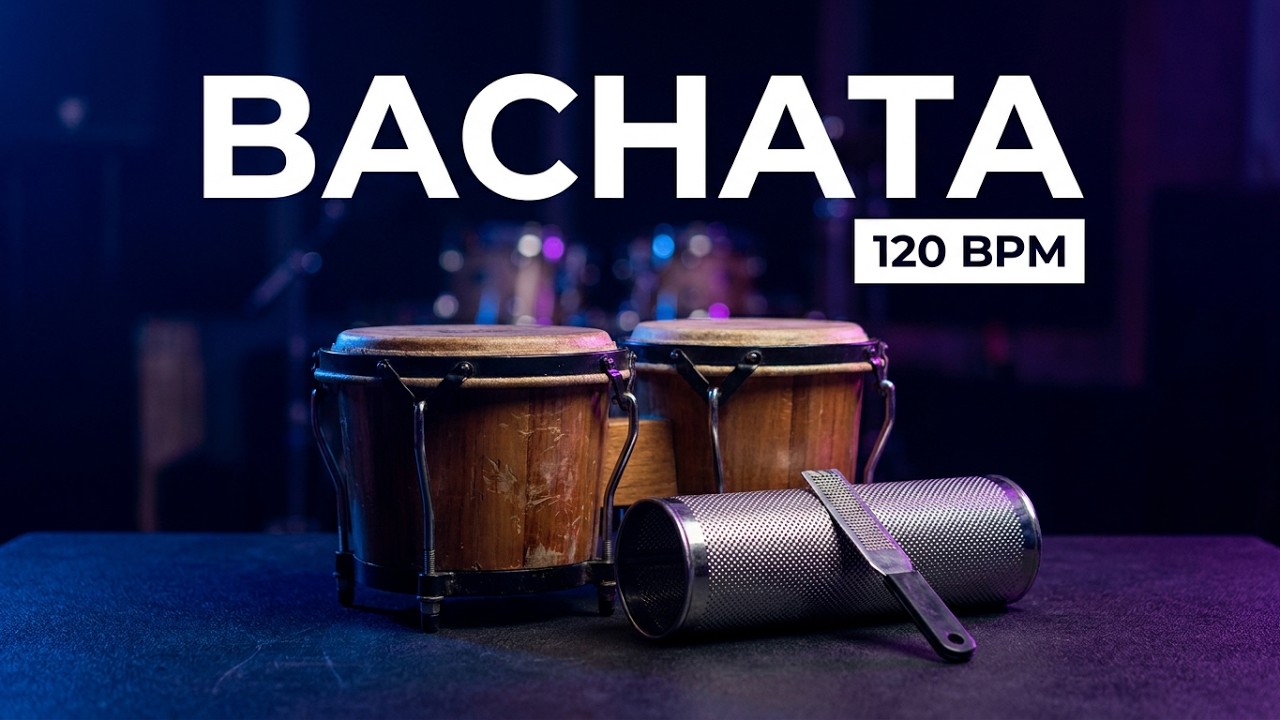 Percusión ritmo bachata / Rythm only percussion 120 bpm