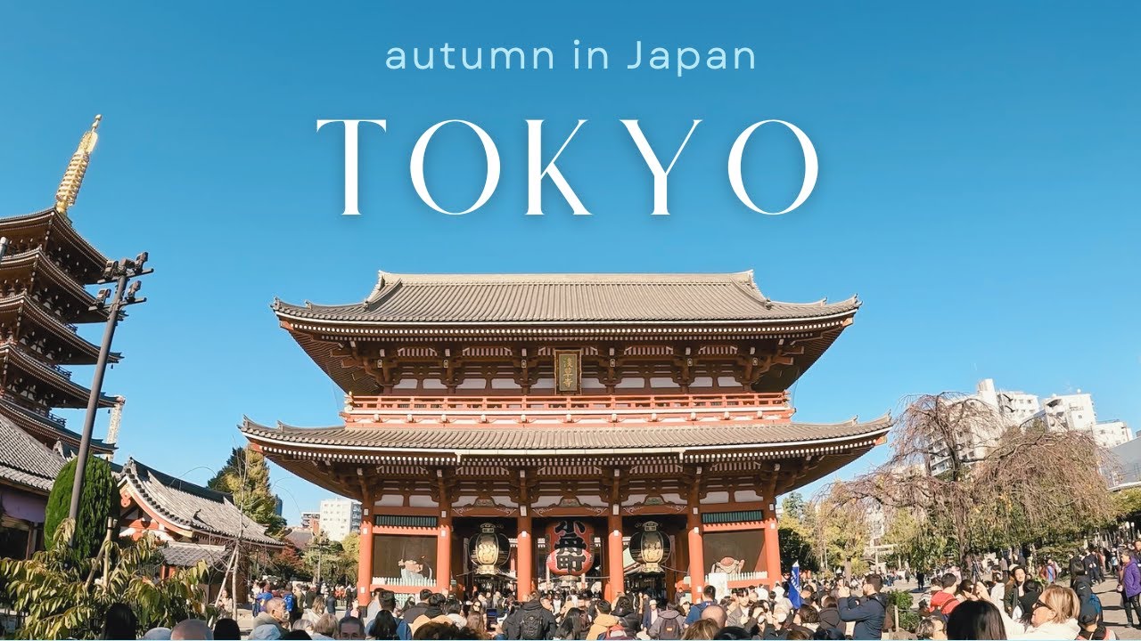 🇯🇵 Tokyo travel vlog | Senso-ji temple | autumn in Japan (part 1)