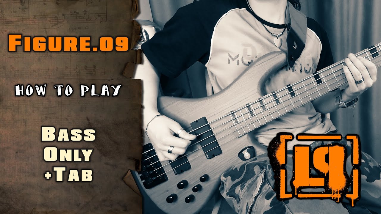 Linkin Park - Figure.09 | BASS ONLY + SCREEN TABS | HOW TO PLAY