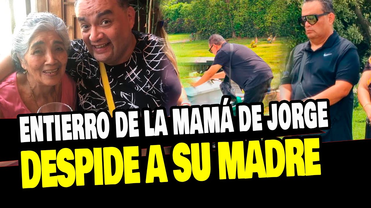 JORGE BENAVIDES SE DESPIDE DE SU MADRE EN EL ENTIERRO JUNTO A SU FAMILIA Y AMIGOS