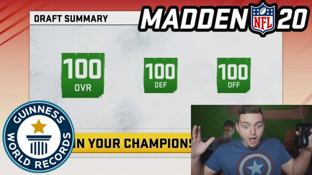 New HIGHEST Rated Draft Record in Madden 20