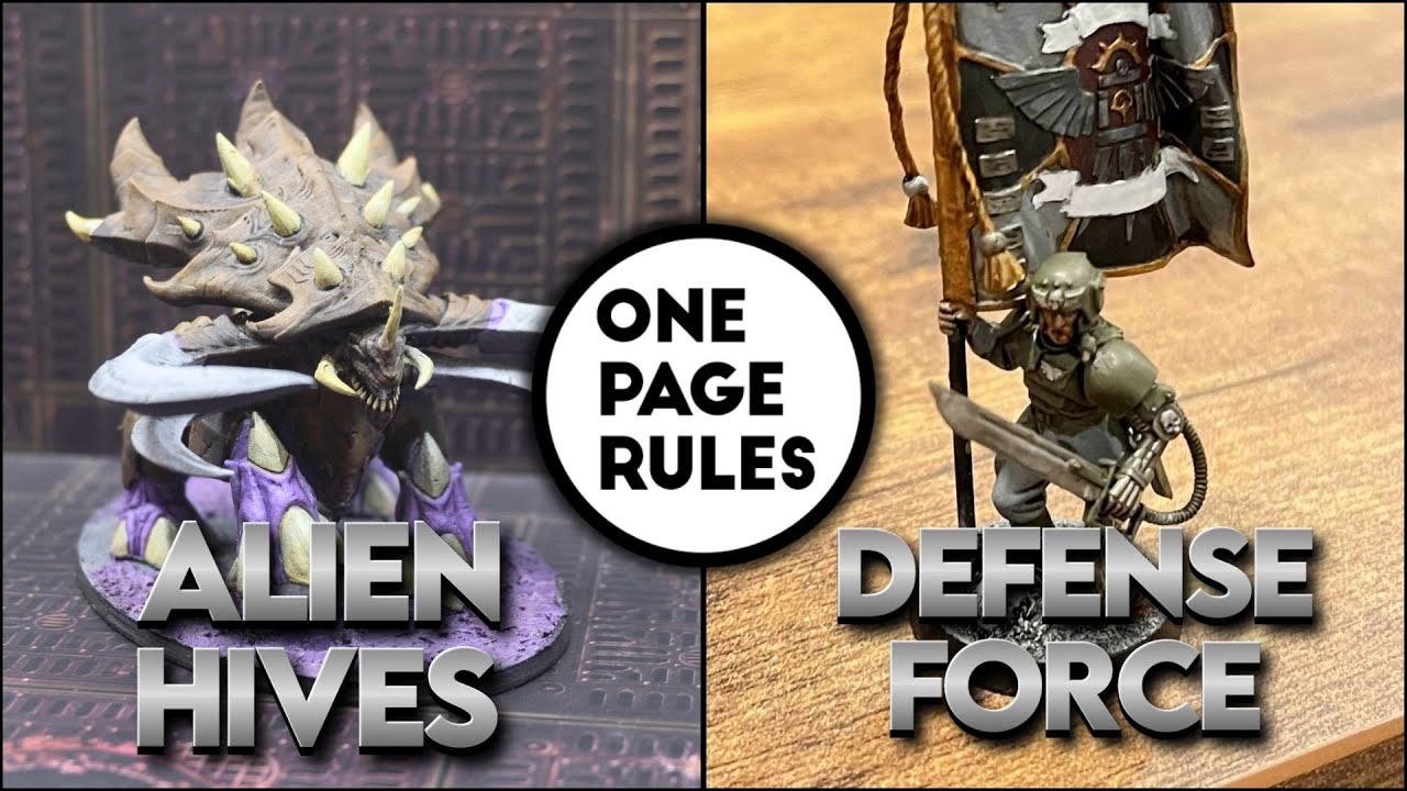 Zerg vs. Human Defense Force - 3000 pts, One Page Rules, Grimdark Future