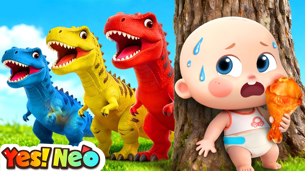 Chasing Dinosaurs Adventure | Dinosaur Stories | Colors Song | Nursery Rhyme & Kids Song | Yes! Neo