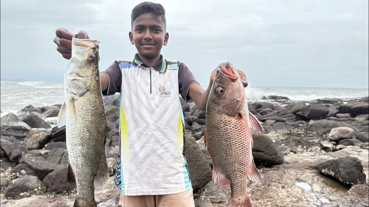 ,,, 15 “🐟वयाच्या मुलग्यांनी काढला 🐠 monster size, 😱तांब आणि जिताडा 🦑🦞