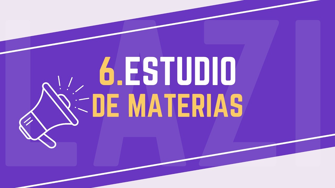 6. Estudio de materias