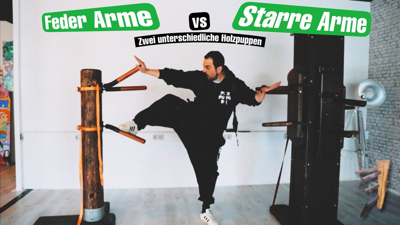 Feder Arme vs Starre Arme | Zwei unterschiedliche Holzpuppen