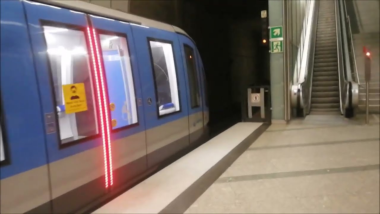 U-Bahn München - Mitfahrt im C2-Zug 739 von Frankfurter Ring - Dülferstraße (+Softwarefehler) als U8
