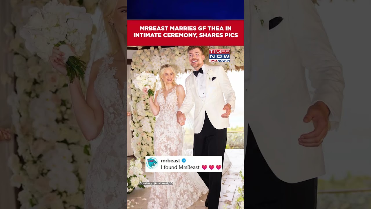 YouTube Star MrBeast Marries Girlfriend Thea Booysen In Private Ceremony #shorts
