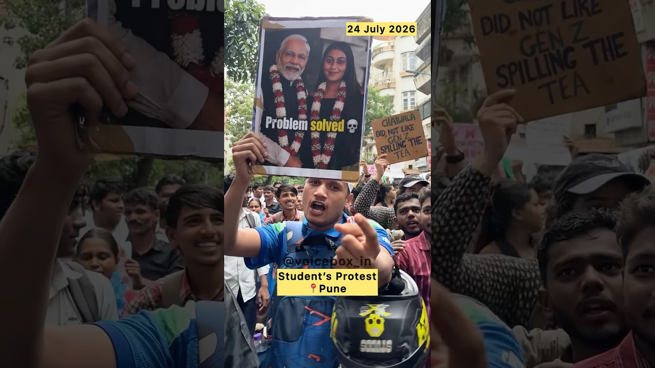 #groundreport -Student&rsquo;s Protest Pune #cjp #neet #genz #cjpprotest #pune #sonamwangchuk #youth #fyp