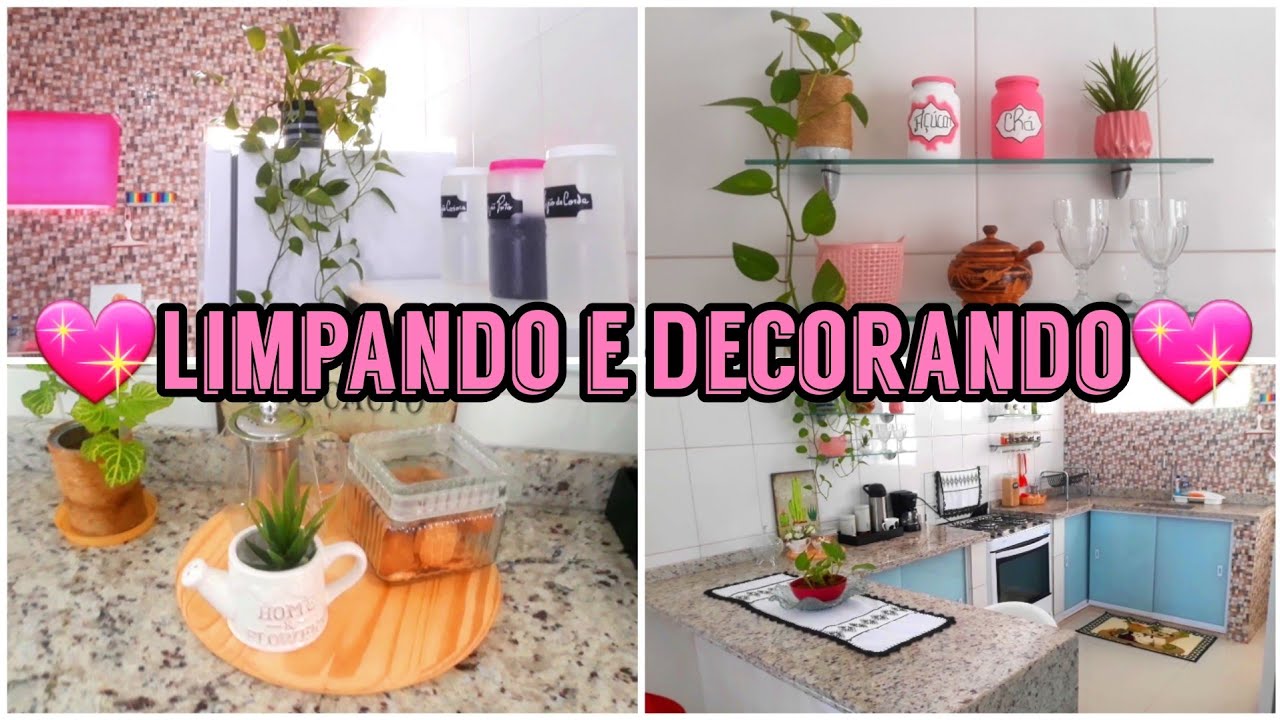 Faxina Completa na Cozinha  Fiz Itens de decoração😍 ft-Doce lar da Luciana