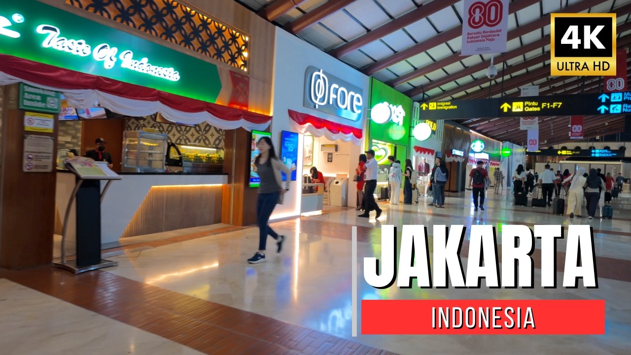 【Indonesia Walk 4K】Jakarta Soekarno Hatta Airport Terminal 2 Departure | 2025