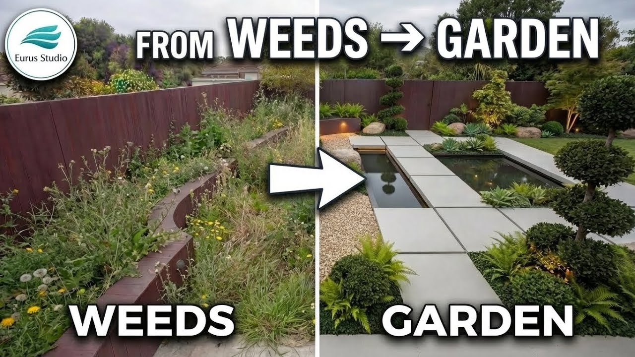 Eurus Studio: From Weeds to Garden | Full Timelapse √