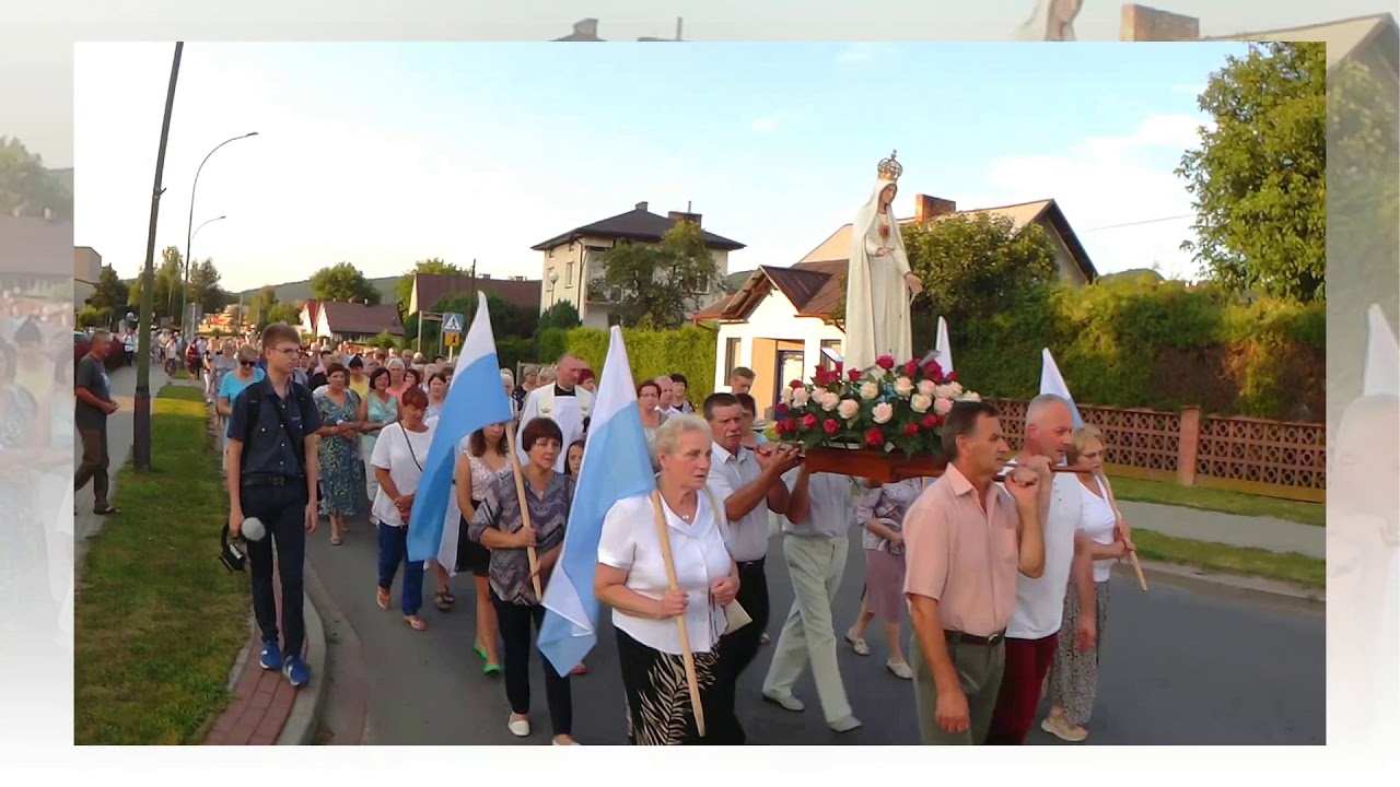 Procesja Fatimska Parafia Chrystusa Króla w Sanoku Sierpień 2017r