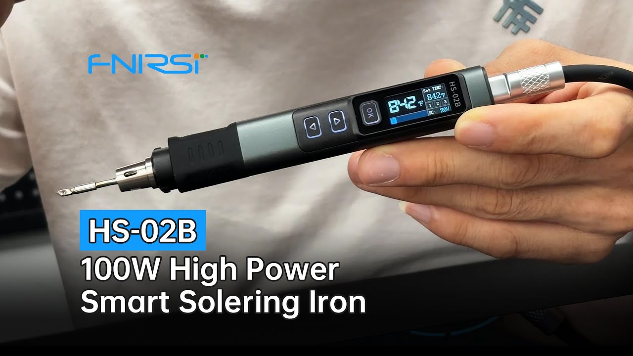 FNIRSI HS-02B | 100W High Power Smart Soldering Iron #fnirsi #hs02 #soldering #diyelectronics