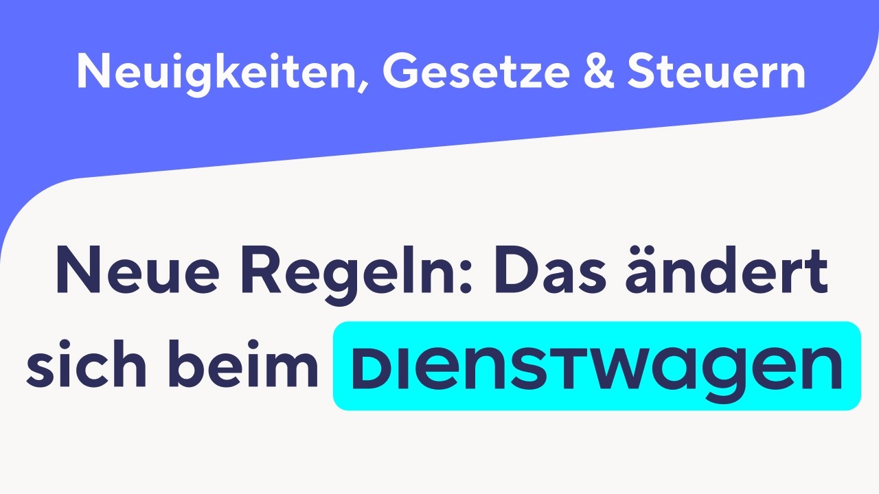 NEUE Regeln: DAS &auml;ndert sich beim Dienstwagen!