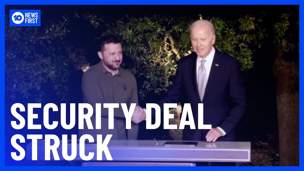 US and Ukraine Strike 10-Year Bilateral Security Agreement | 10 News First