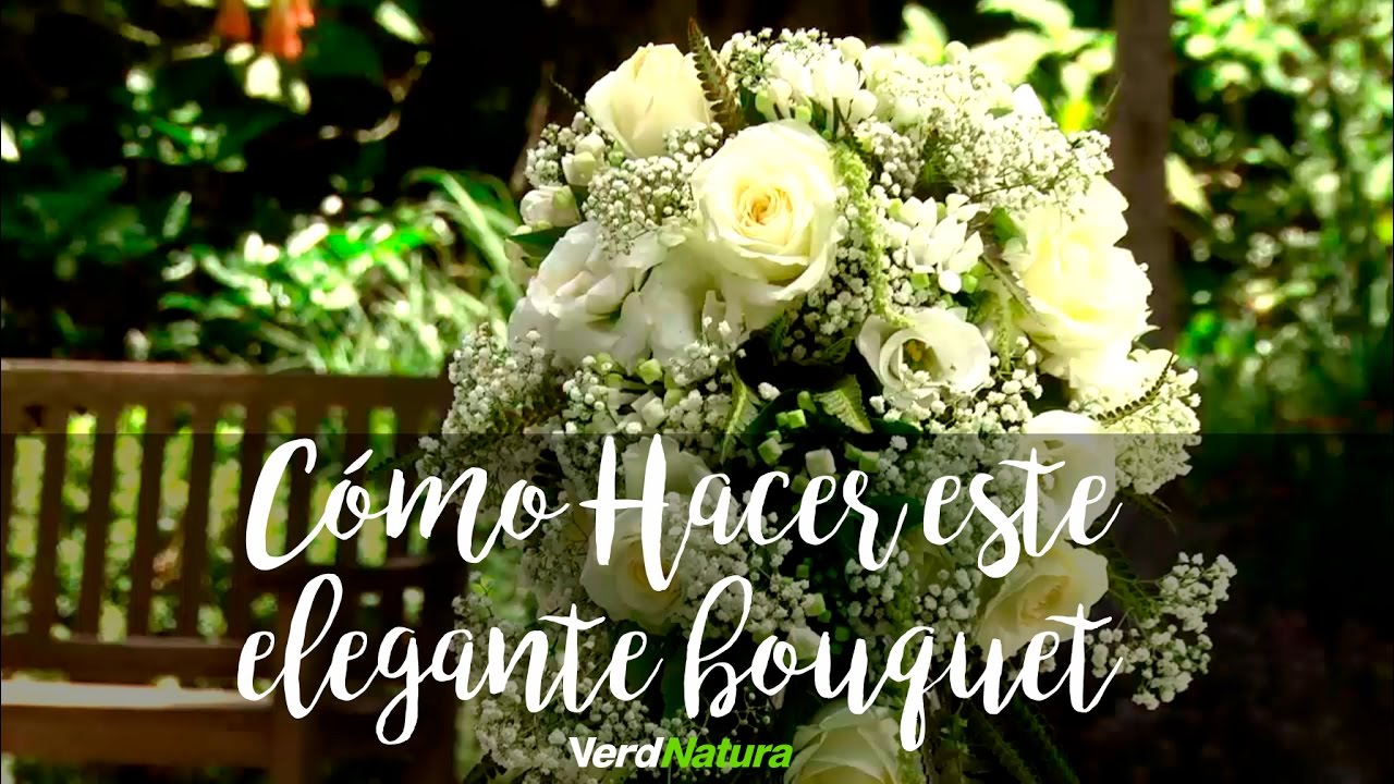 Cómo hacer este bouquet de flores blancas