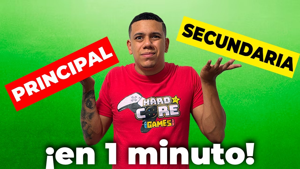 &iquest;PRINCIPAL O SECUNDARIA? Cu&aacute;l es la diferencia en PS4-PS5-XBOX-NINTENDO