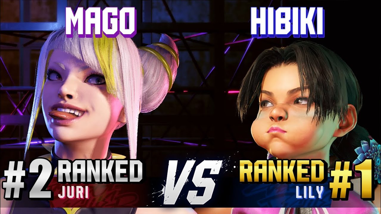 SF6 ▰ MAGO (#2 Ranked Juri) vs HIBIKI (#1 Ranked Lily) ▰ High Level Gameplay