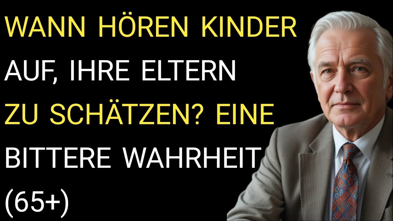 Wann hören Kinder auf, ihre Eltern zu schätzen? Eine bittere Wahrheit (65+)