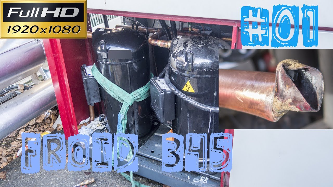 Froid345-PAC 1/3-Remplacement d'un compresseur scroll 160kg-Intervention qui se passe mal