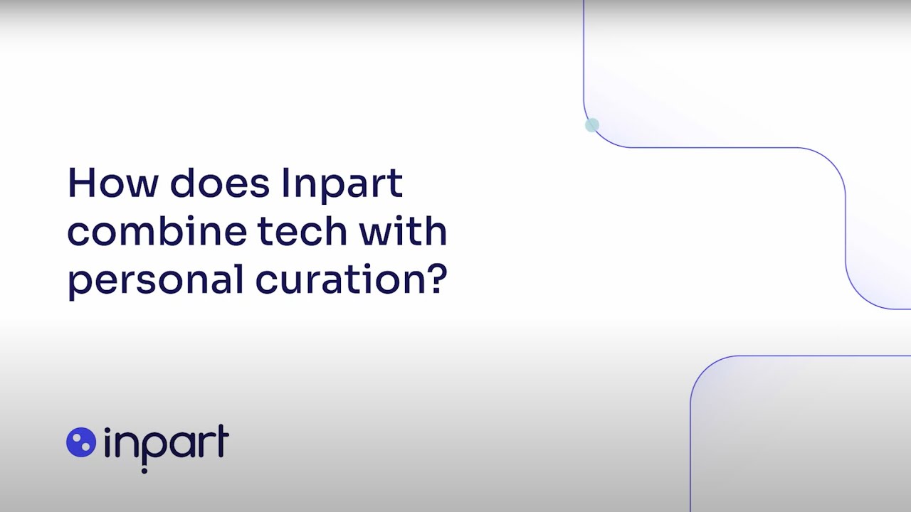 How does Inpart combine tech with personal curation?