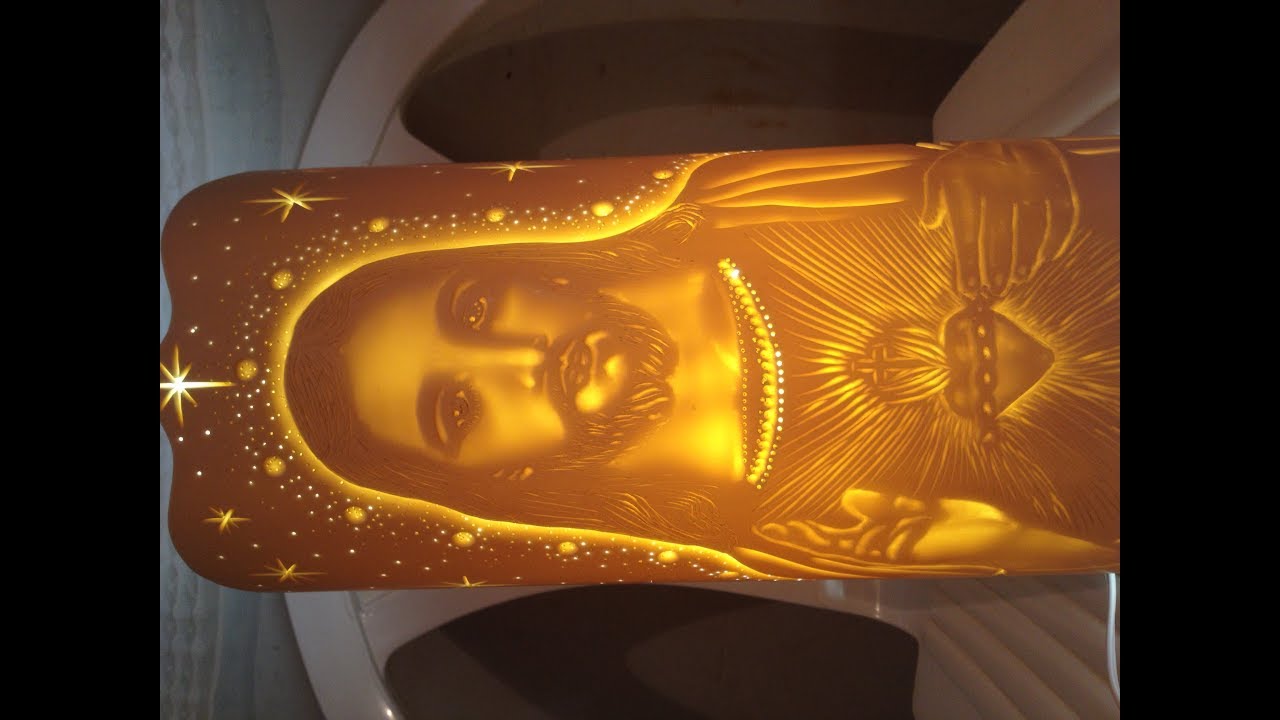 LUMINÁRIA DE PVC SAGRADO CORAÇÃO DE JESUS