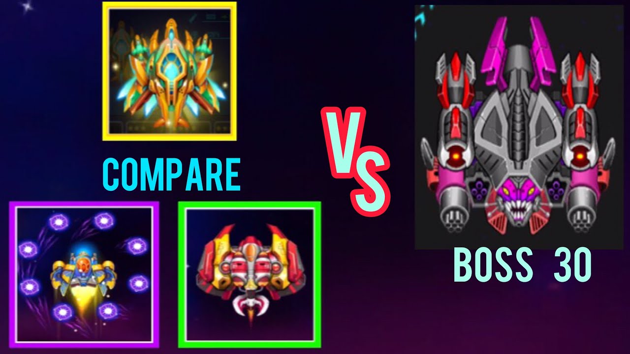 Space shooter Leviathan Vs Medusa & Immortal | So sánh thuỷ thần với xà vương và bất diệt