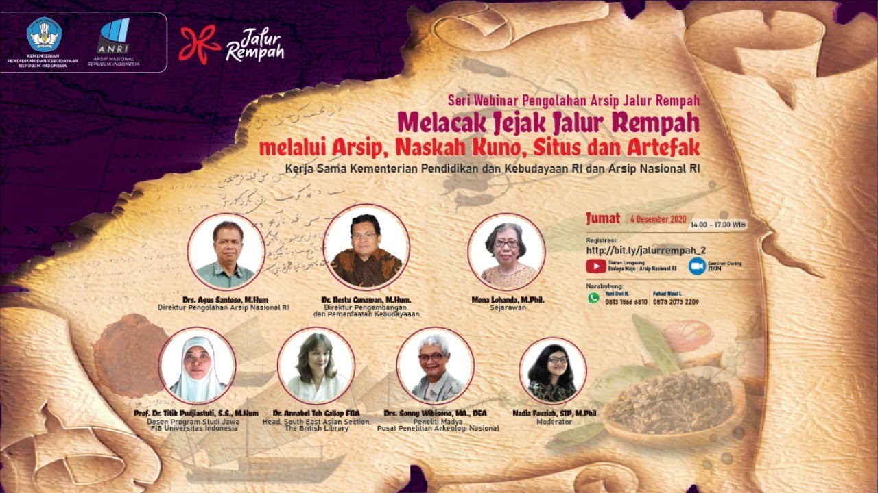 Melacak Jejak Jalur Rempah melalui Arsip, Naskah Kuno, Situs dan Artefak