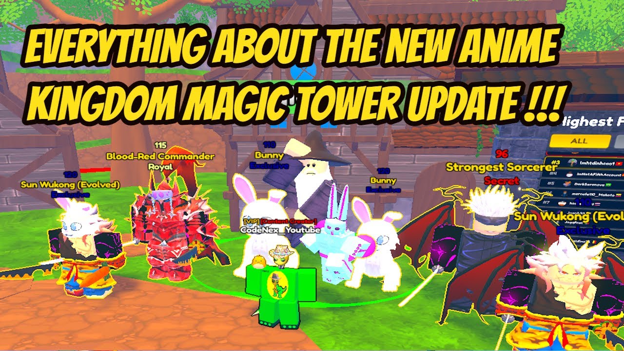Everything about the new Anime Kingdom Magic Tower Update !!!!