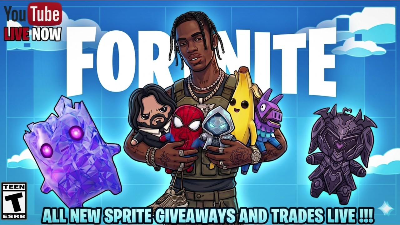 ALL NEW SPRITE GIVEAWAYS & TRADE LIVE QUACK ZERO POINT, PEELY, LLAMA, JOHN WICK, IRONMOUSE, GEM !