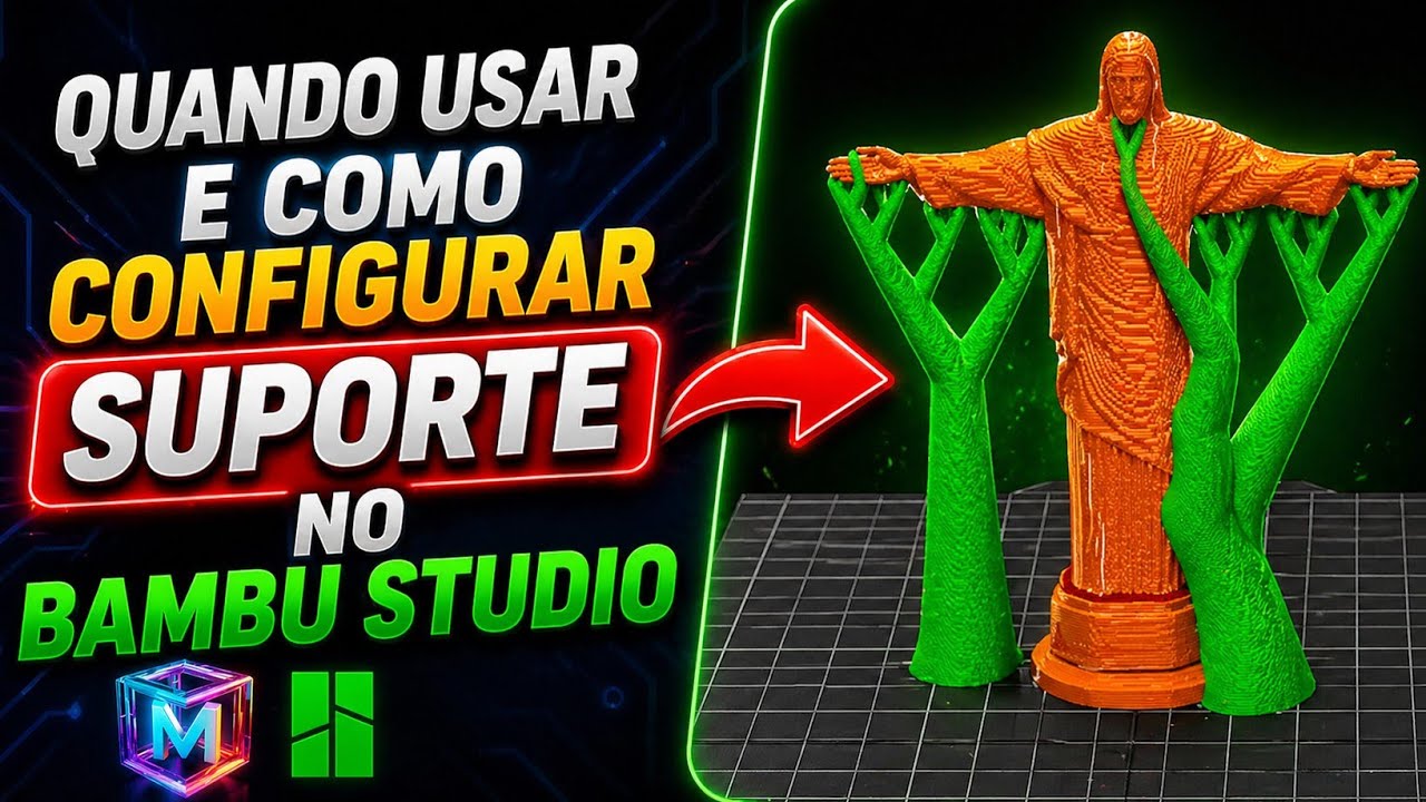 QUANDO USAR E COMO CONFIGURAR SUPORTE NO BAMBU STUDIO!