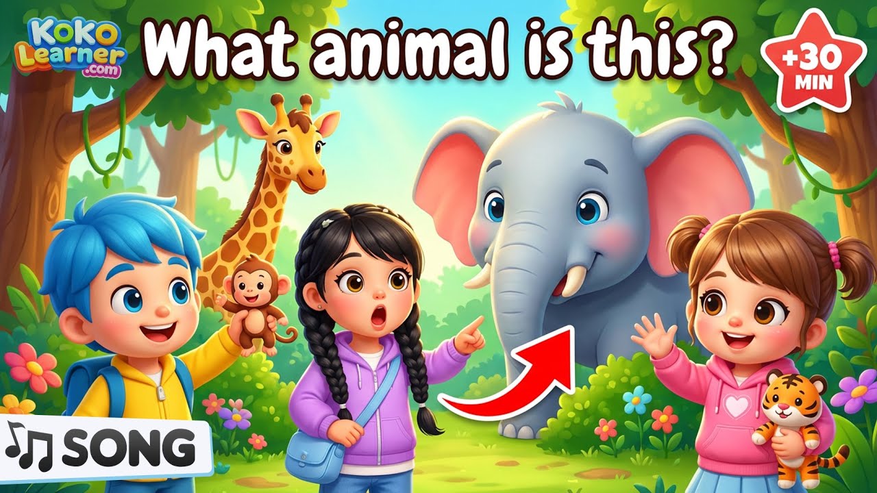 Animals Song for Kids 🐶🦁 | Learn Animals with Music | 30 Minutes | Koko Learner