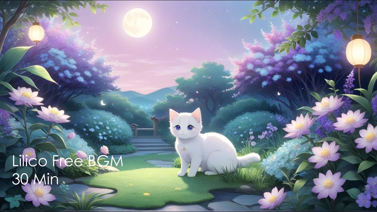 [Free BGM for Streaming]Peaceful Japanese Night BGM | Relaxing Zen Background Music[30 Min]
