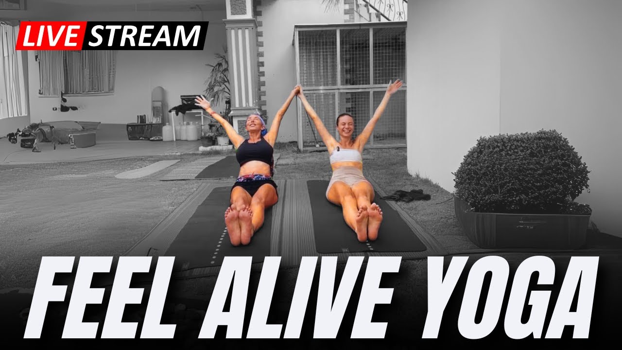 FEEL ALIVE YOGA 🙌 with Alexa and Thailand Trixie | Good Vibes Thailand #positiveenergy #funfitness