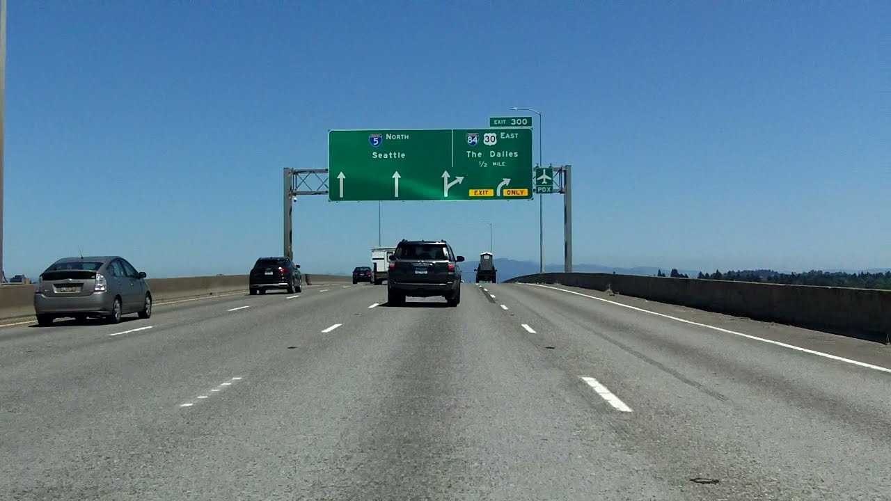 Portland Inner Loop Freeway counterclockwise