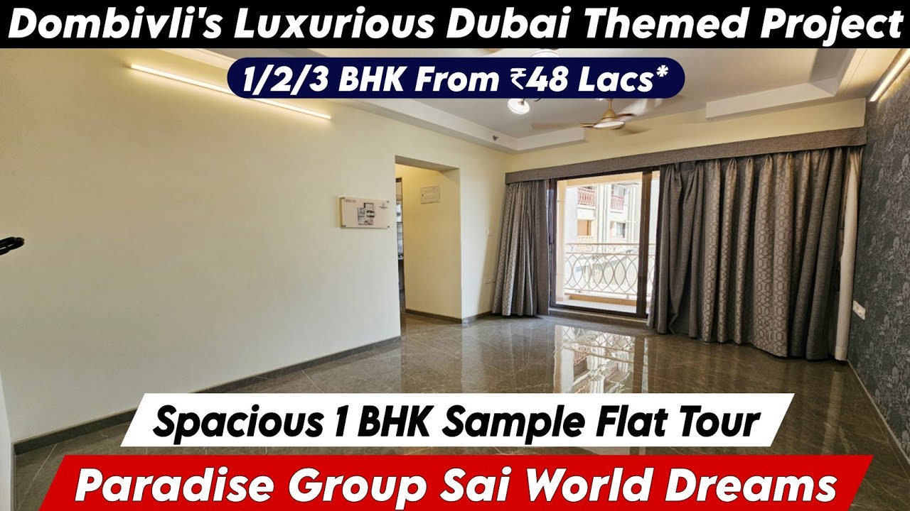 Sai World Dreams Dombivli | 1 BHK Sample Flat | New Project in Dombivli East | Booking 📞 8800678921
